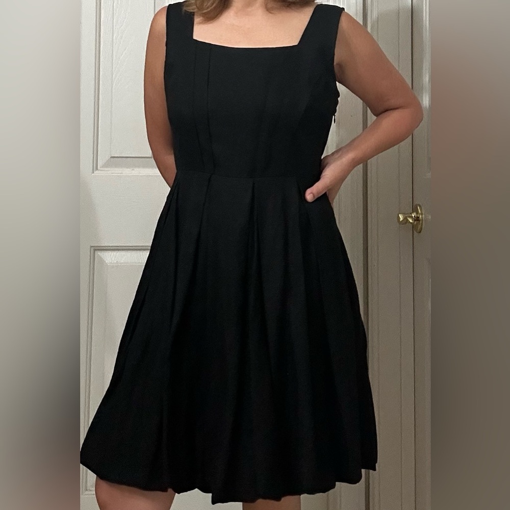 Cynthia Rowley Elegant Black Midi Dress